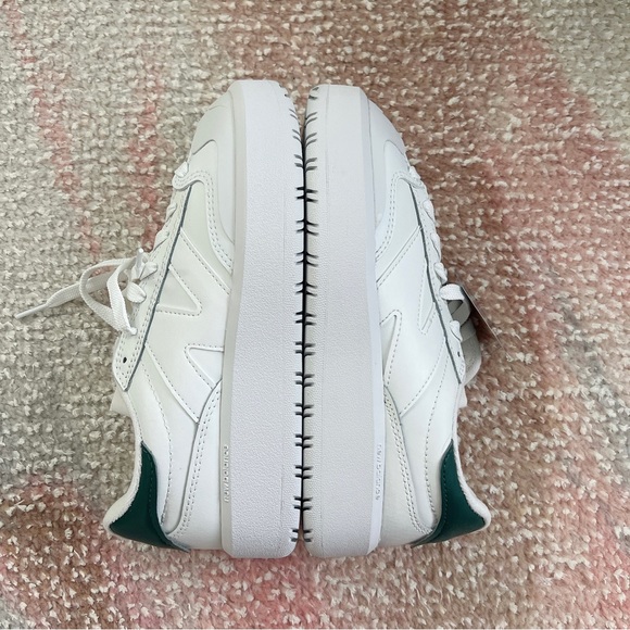 New Balance Women's White Sneakers with Teal Heel - Picture 6 of 10